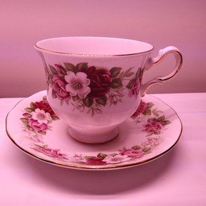 Queen Anne Tea Cup And Saucer. Fine China